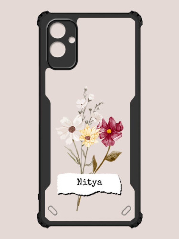 Custom Galaxy F14 5G Custom Hybrid Mobile Phone Case With Beautiful Flowers Design