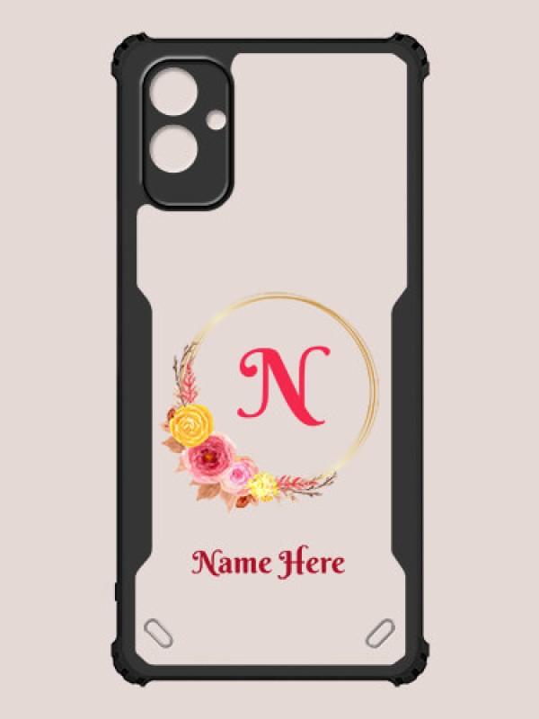 Custom Galaxy F14 5G Custom Hybrid Mobile Phone Case With Wreath Themed Design