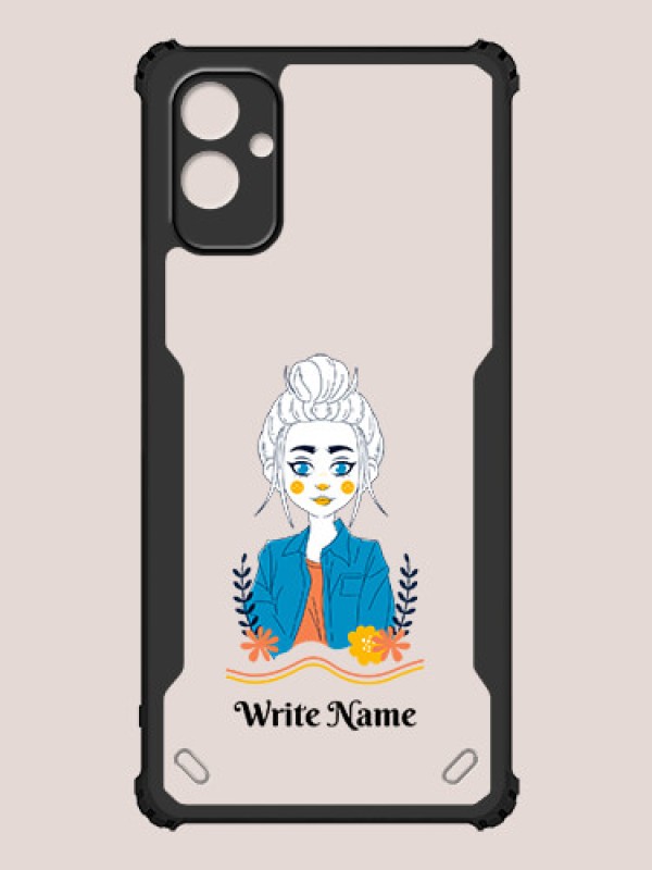 Custom Galaxy F14 5G Custom Hybrid Mobile Phone Case With Cute Cartoon Girl Design