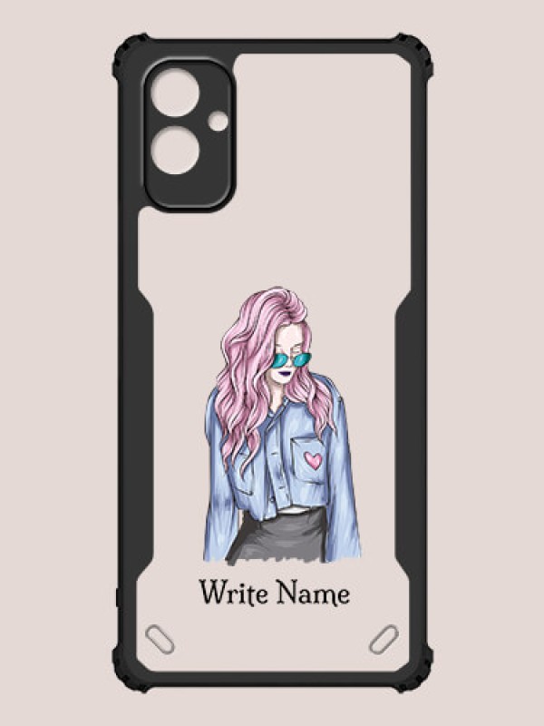 Custom Galaxy F14 5G Custom Hybrid Mobile Phone Case With Cool Girl Design