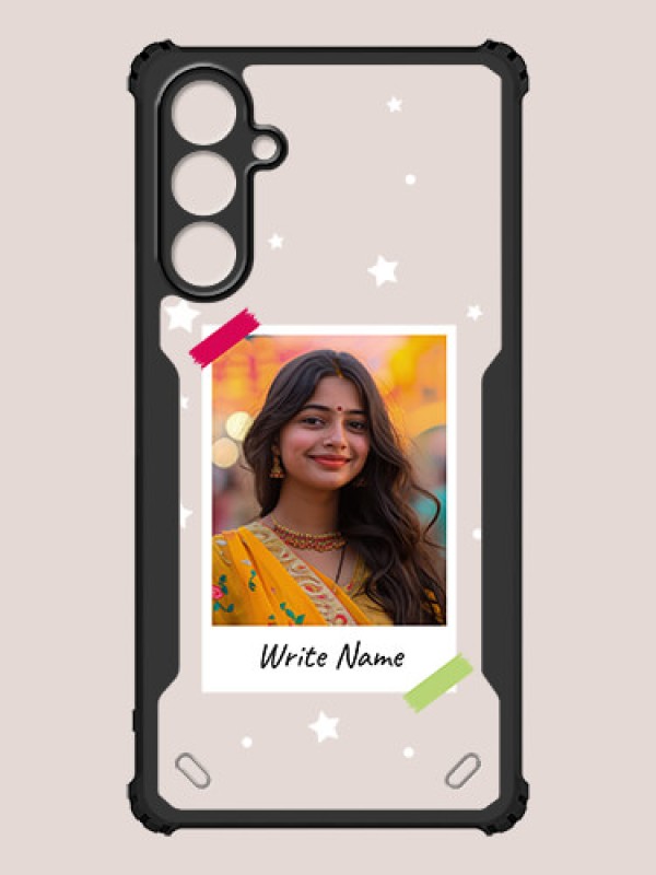 Custom Galaxy F15 5G Custom Hybrid Mobile Phone Case With Polaroid Picture Style Design