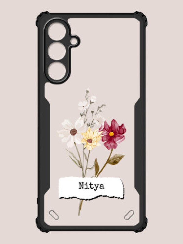 Custom Galaxy F15 5G Custom Hybrid Mobile Phone Case With Beautiful Flowers Design