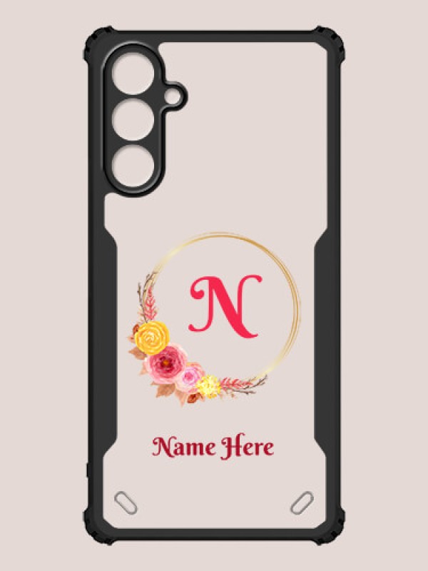 Custom Galaxy F15 5G Custom Hybrid Mobile Phone Case With Wreath Themed Design