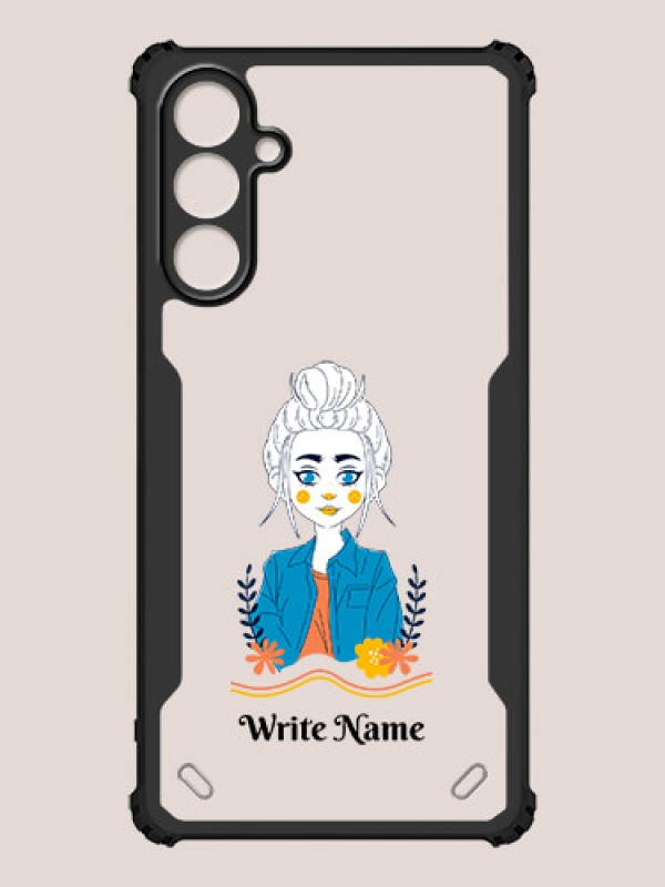 Custom Galaxy F15 5G Custom Hybrid Mobile Phone Case With Cute Cartoon Girl Design