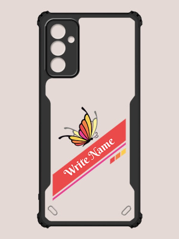 Custom Galaxy F23 Custom Hybrid Mobile Phone Case With Colorful Butterfly Design