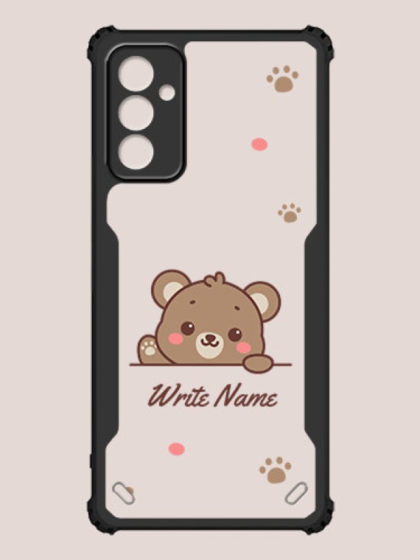 Custom Galaxy F23 Custom Hybrid Mobile Phone Case With Cute Bear Cub Design