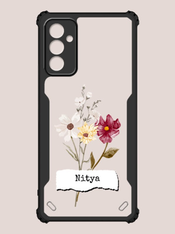 Custom Galaxy F23 Custom Hybrid Mobile Phone Case With Beautiful Flowers Design