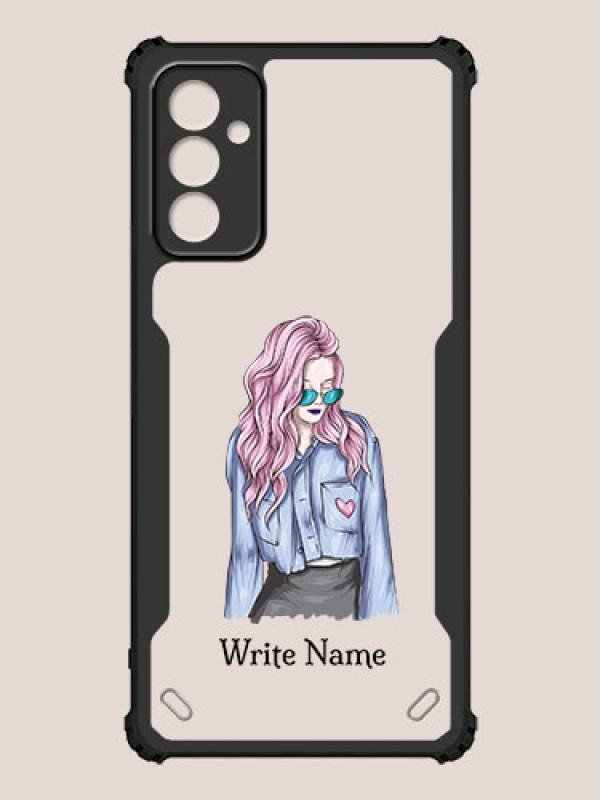 Custom Galaxy F23 Custom Hybrid Mobile Phone Case With Cool Girl Design