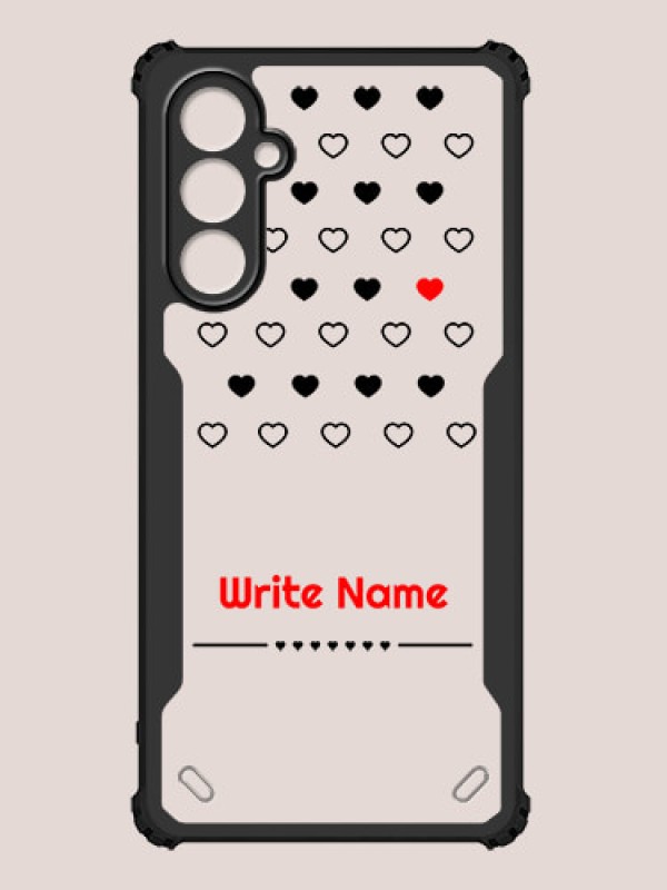 Custom Galaxy F34 5G Custom Hybrid Mobile Phone Case With Heart Themed Design