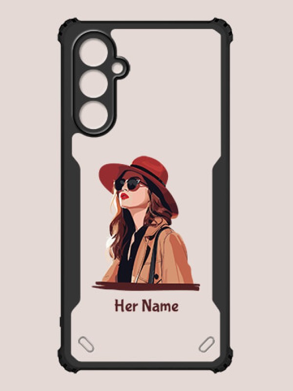 Custom Galaxy F34 5G Custom Hybrid Mobile Phone Case With Independent Woman Design