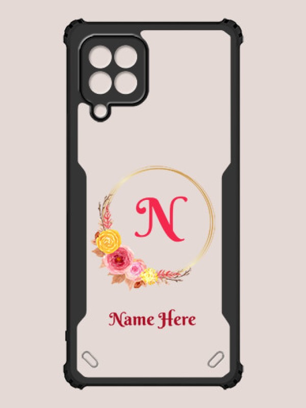 Custom Galaxy F42 5G Custom Hybrid Mobile Phone Case With Wreath Themed Design