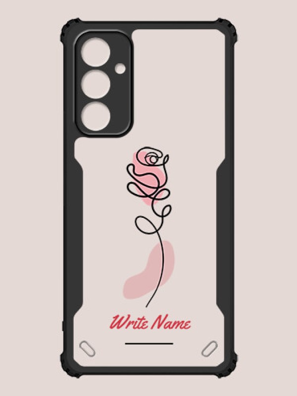 Custom Galaxy F54 5G Custom Hybrid Mobile Phone Case With Rose Flower Design