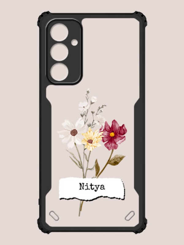 Custom Galaxy F54 5G Custom Hybrid Mobile Phone Case With Beautiful Flowers Design