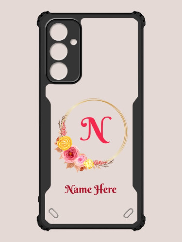 Custom Galaxy F54 5G Custom Hybrid Mobile Phone Case With Wreath Themed Design