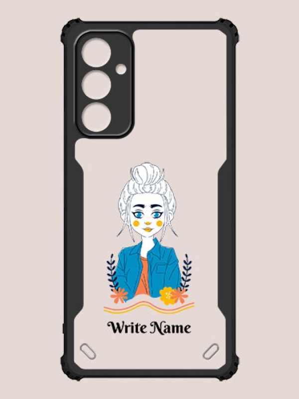 Custom Galaxy F54 5G Custom Hybrid Mobile Phone Case With Cute Cartoon Girl Design