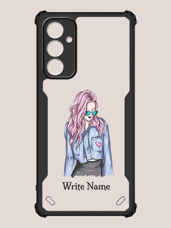 Custom Galaxy F54 5G Custom Hybrid Mobile Phone Case With Cool Girl Design