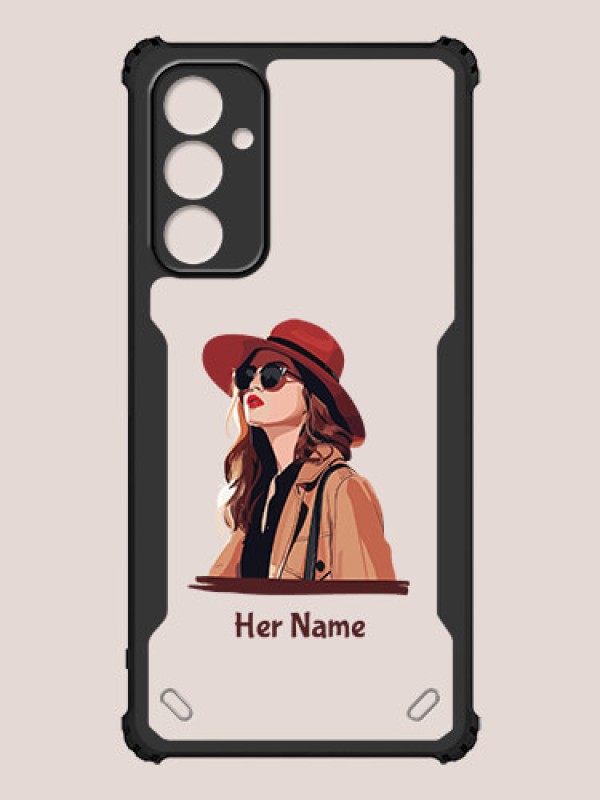 Custom Galaxy F54 5G Custom Hybrid Mobile Phone Case With Independent Woman Design