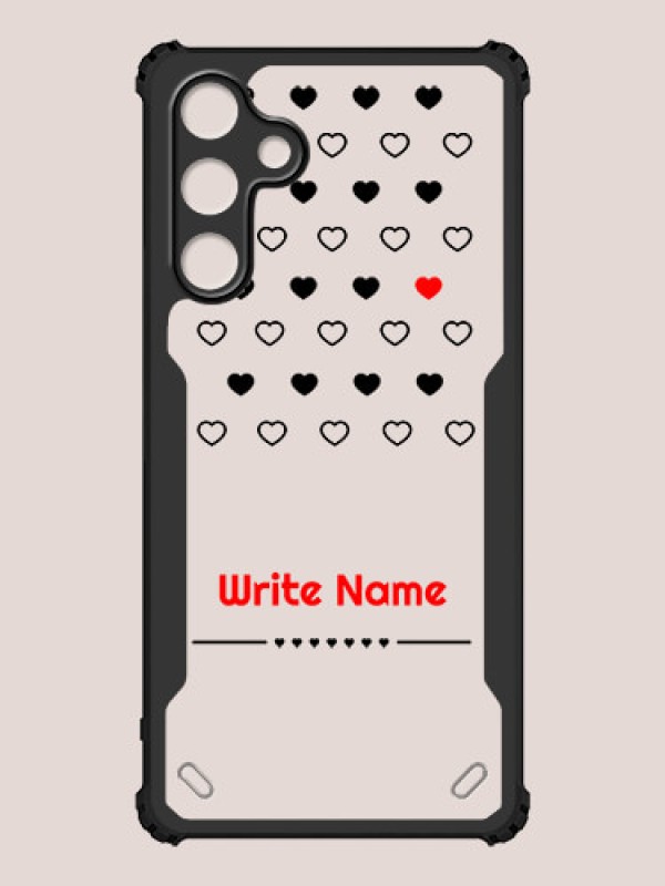 Custom Galaxy F55 5G Custom Hybrid Mobile Phone Case With Heart Themed Design