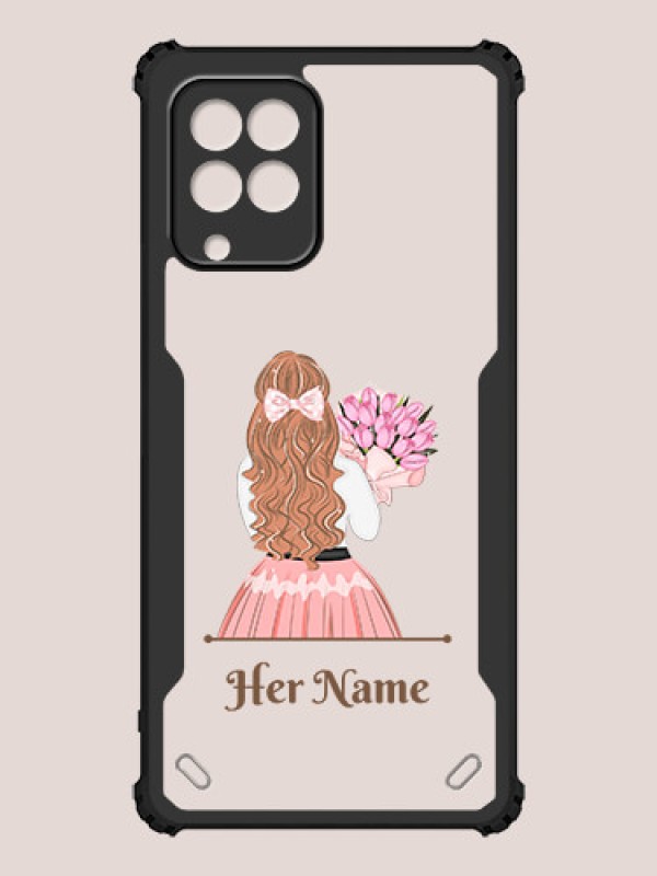 Custom Galaxy F62 Custom Hybrid Mobile Phone Case With Beautiful Woman Design