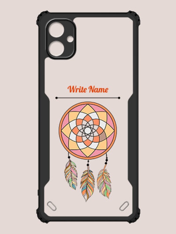Custom Galaxy M04 Custom Hybrid Mobile Phone Case With Dream Catcher Design