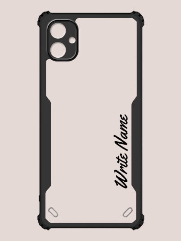 Custom Galaxy M04 Custom Hybrid Mobile Phone Case With Simple Text Design