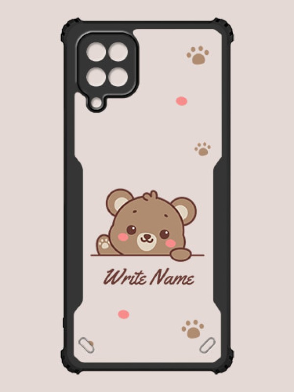 Custom Galaxy M12 Custom Hybrid Mobile Phone Case With Cute Bear Cub Design