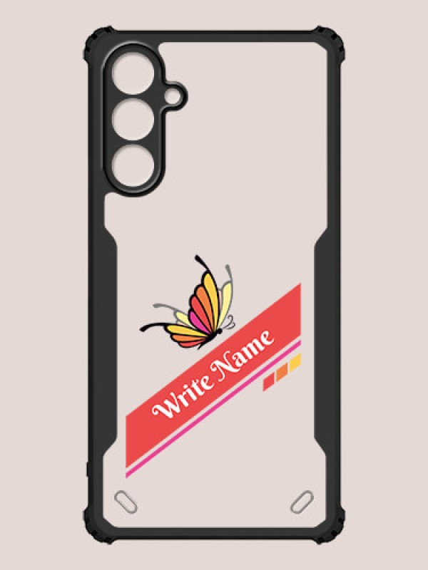 Custom Galaxy M15 5G Custom Hybrid Mobile Phone Case With Colorful Butterfly Design