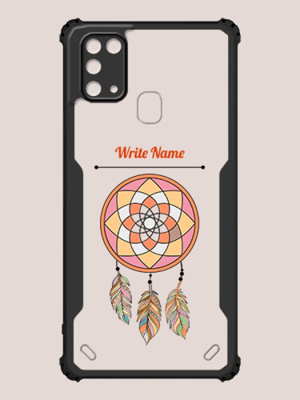 Custom Galaxy M31 Prime Edition Custom Hybrid Mobile Phone Case With Dream Catcher Design