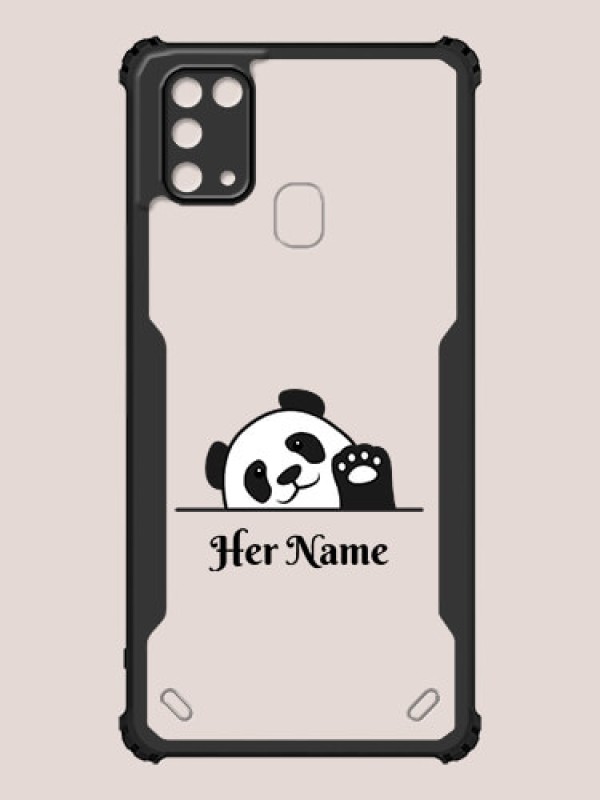 Custom Galaxy M31 Prime Edition Custom Hybrid Mobile Phone Case With Cute Baby Panda Design