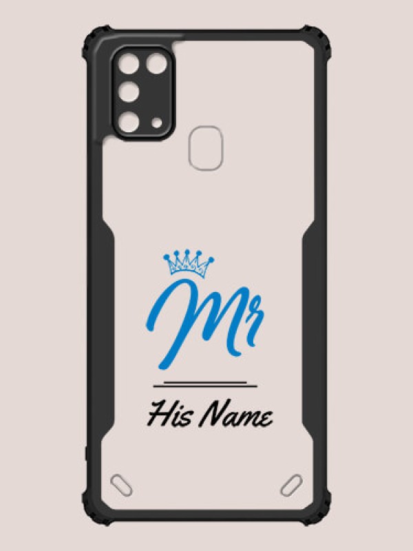 Custom Galaxy M31 Prime Edition Custom Hybrid Mobile Phone Case With Mr King Design