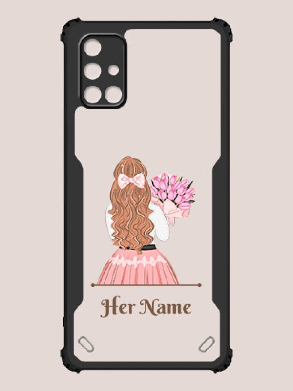 Custom Galaxy M31s Custom Hybrid Mobile Phone Case With Beautiful Woman Design