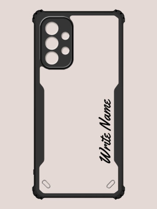 Custom Galaxy M32 5G Custom Hybrid Mobile Phone Case With Simple Text Design