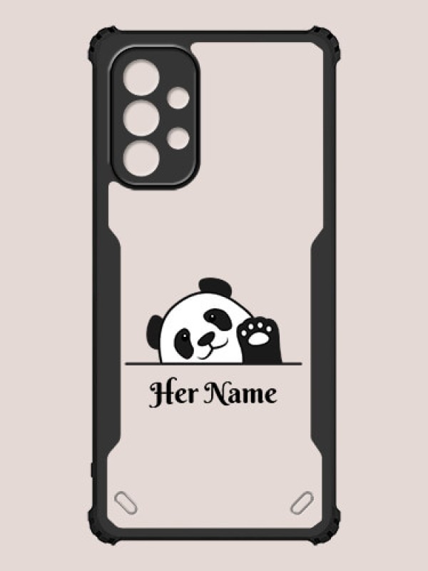 Custom Galaxy M32 5G Custom Hybrid Mobile Phone Case With Cute Baby Panda Design
