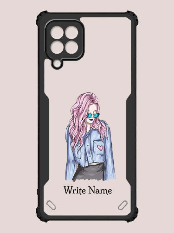 Custom Galaxy M32 Custom Hybrid Mobile Phone Case With Cool Girl Design
