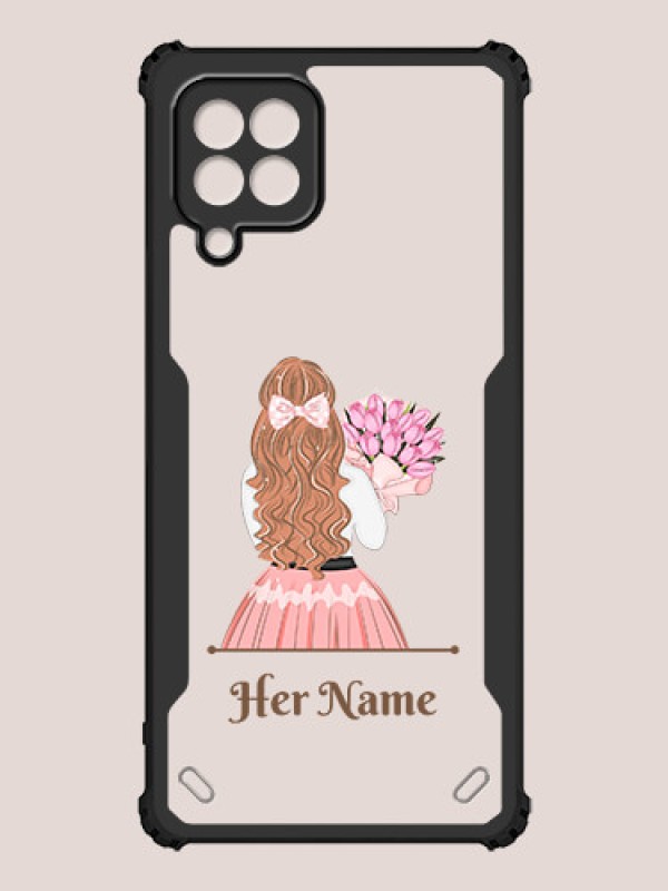 Custom Galaxy M32 Custom Hybrid Mobile Phone Case With Beautiful Woman Design