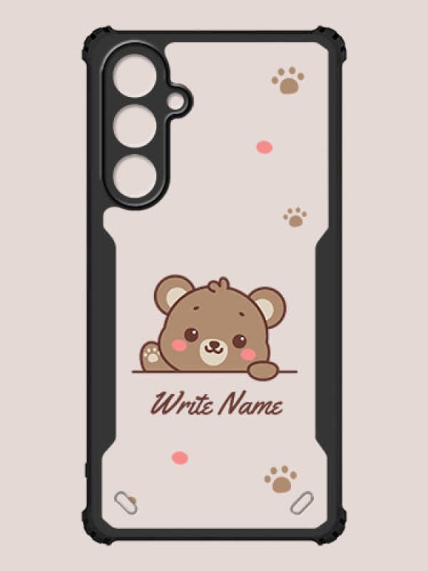 Custom Galaxy M35 5G Custom Hybrid Mobile Phone Case With Cute Bear Cub Design