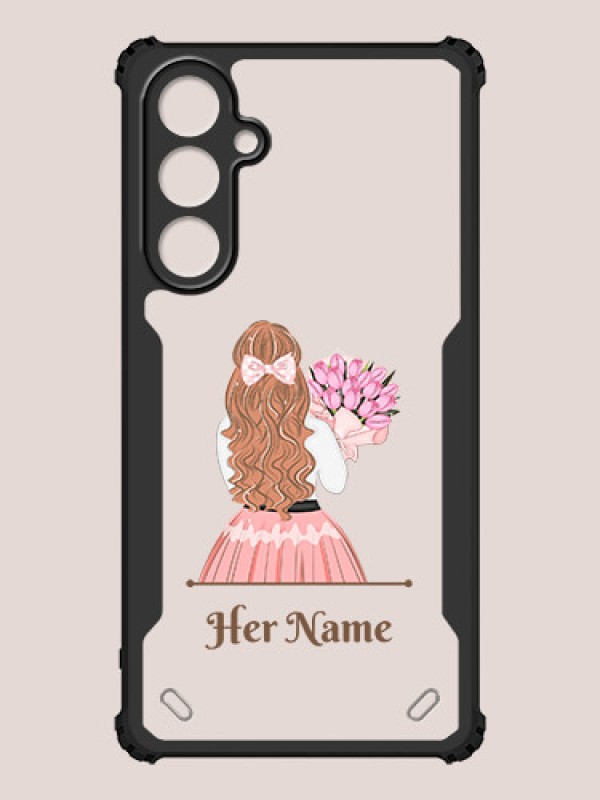 Custom Galaxy M35 5G Custom Hybrid Mobile Phone Case With Beautiful Woman Design