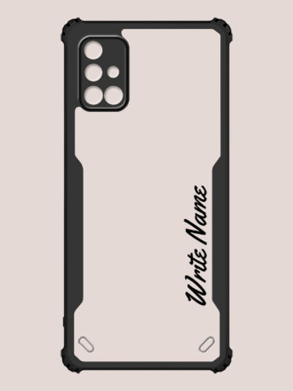 Custom Galaxy M51 Custom Hybrid Mobile Phone Case With Simple Text Design