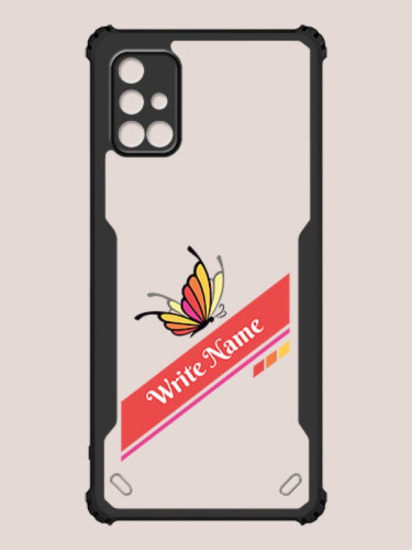 Custom Galaxy M51 Custom Hybrid Mobile Phone Case With Colorful Butterfly Design
