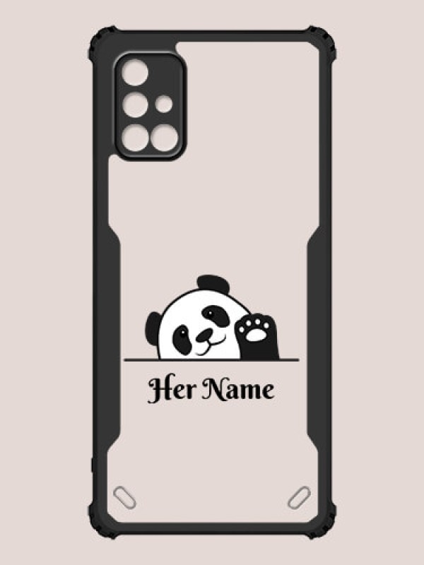 Custom Galaxy M51 Custom Hybrid Mobile Phone Case With Cute Baby Panda Design