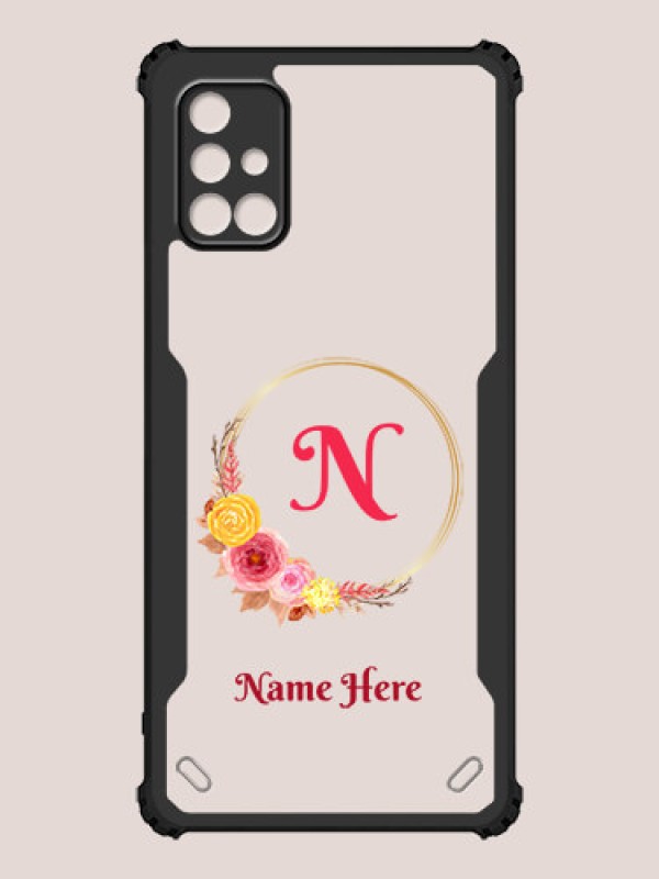 Custom Galaxy M51 Custom Hybrid Mobile Phone Case With Wreath Themed Design