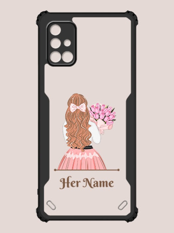 Custom Galaxy M51 Custom Hybrid Mobile Phone Case With Beautiful Woman Design