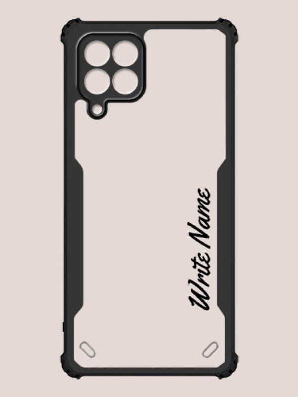 Custom Galaxy M53 5G Custom Hybrid Mobile Phone Case With Simple Text Design
