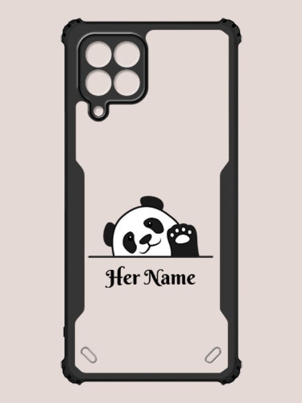 Custom Galaxy M53 5G Custom Hybrid Mobile Phone Case With Cute Baby Panda Design