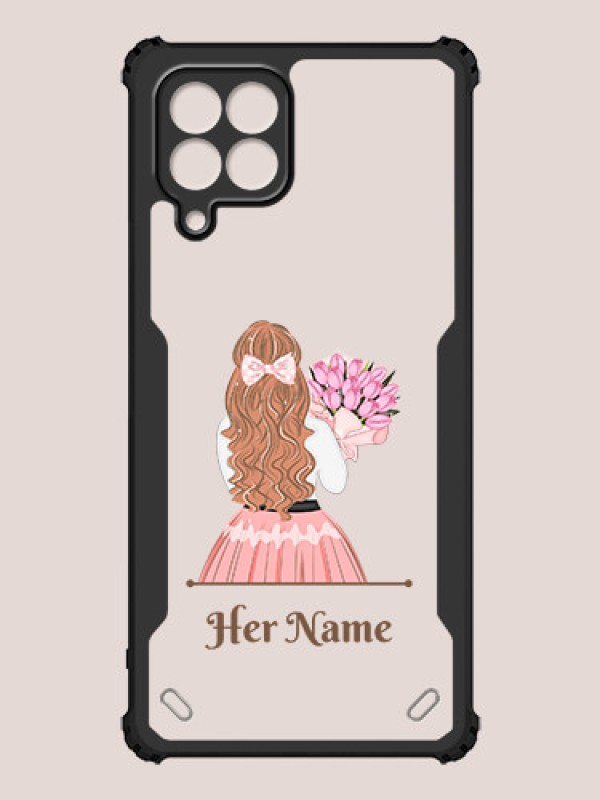 Custom Galaxy M53 5G Custom Hybrid Mobile Phone Case With Beautiful Woman Design