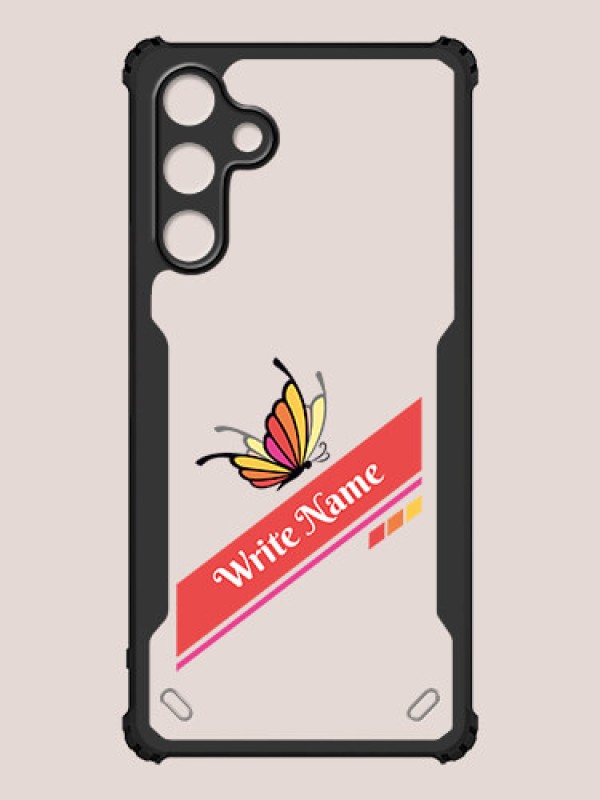 Custom Galaxy M55 5G Custom Hybrid Mobile Phone Case With Colorful Butterfly Design