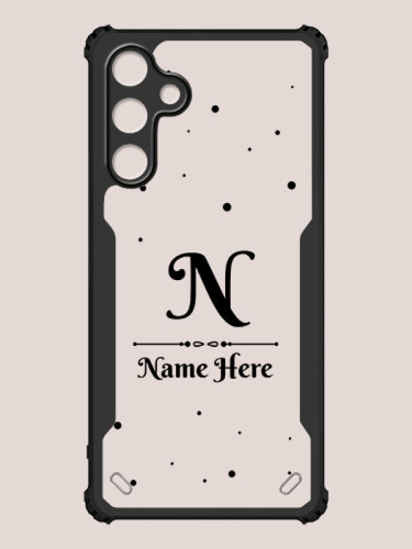 Custom Galaxy M55 5G Custom Hybrid Mobile Phone Case With Polka Dot Themed Design