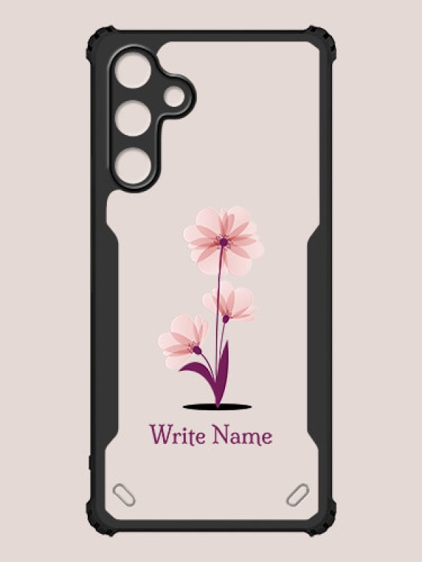 Custom Galaxy M55 5G Custom Hybrid Mobile Phone Case With Flower Design