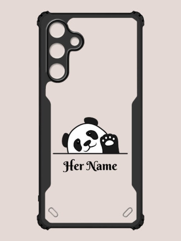 Custom Galaxy M55 5G Custom Hybrid Mobile Phone Case With Cute Baby Panda Design