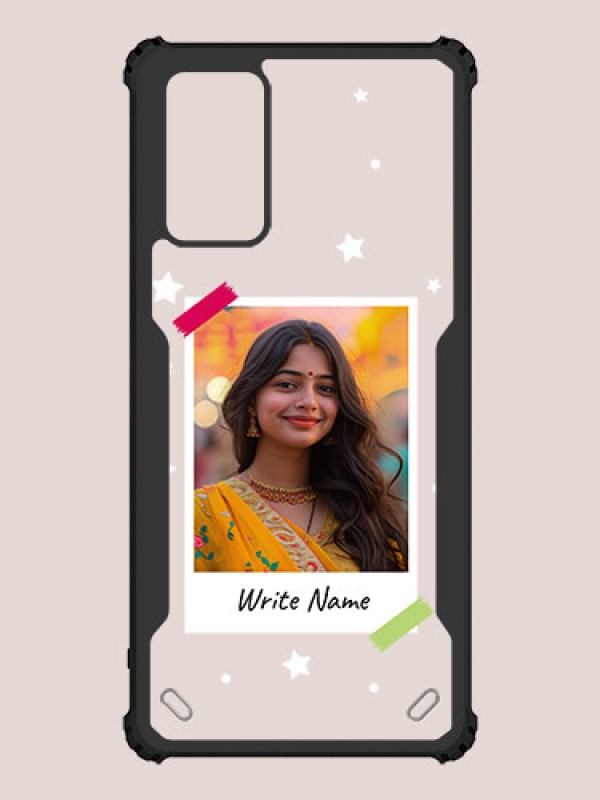 Custom Galaxy Note 20 Custom Hybrid Mobile Phone Case With Polaroid Picture Style Design